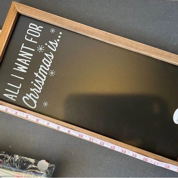 Christmas Decor “all i want for Christmas is” 1PC - Picture 2 of 5